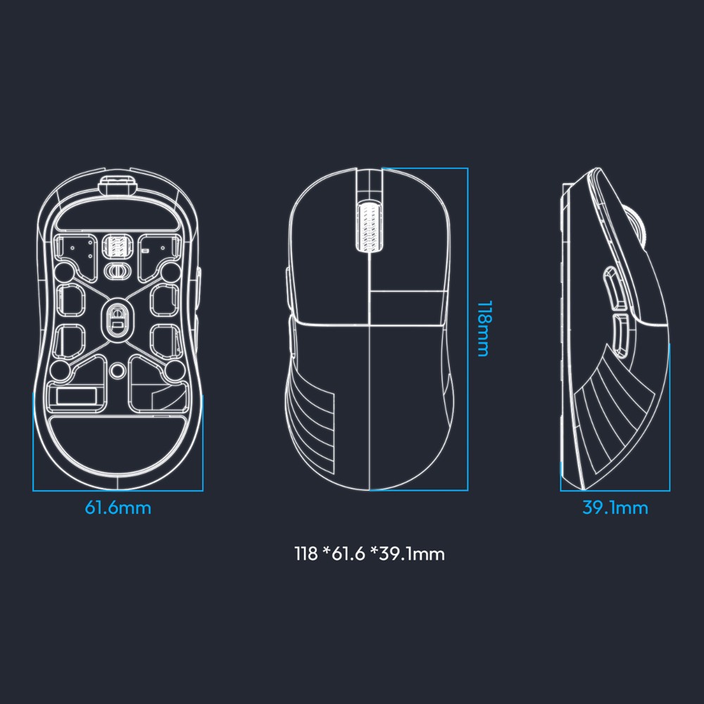 Chilkey（チルキー） Glacier LW 8K ワイヤレスゲーミングマウス White
