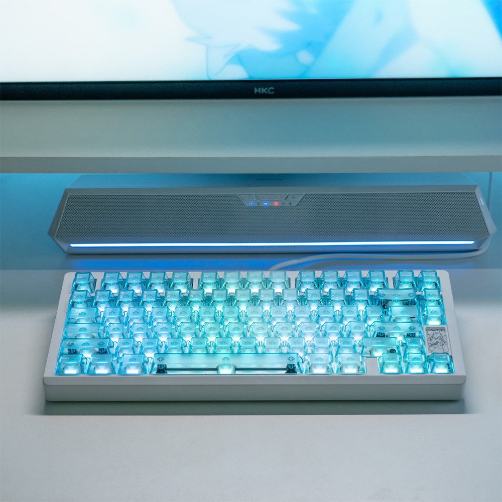 キーボード Chilkey Slice75 HE White WS Flux Slice75 HE Keyboard – Chilkey