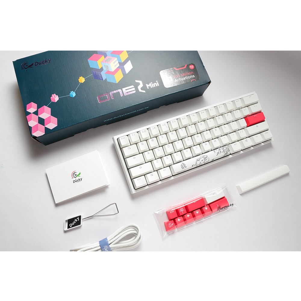 Ducky One 2 Mini Pure White RGB メカニカルキーボード US配列 60 