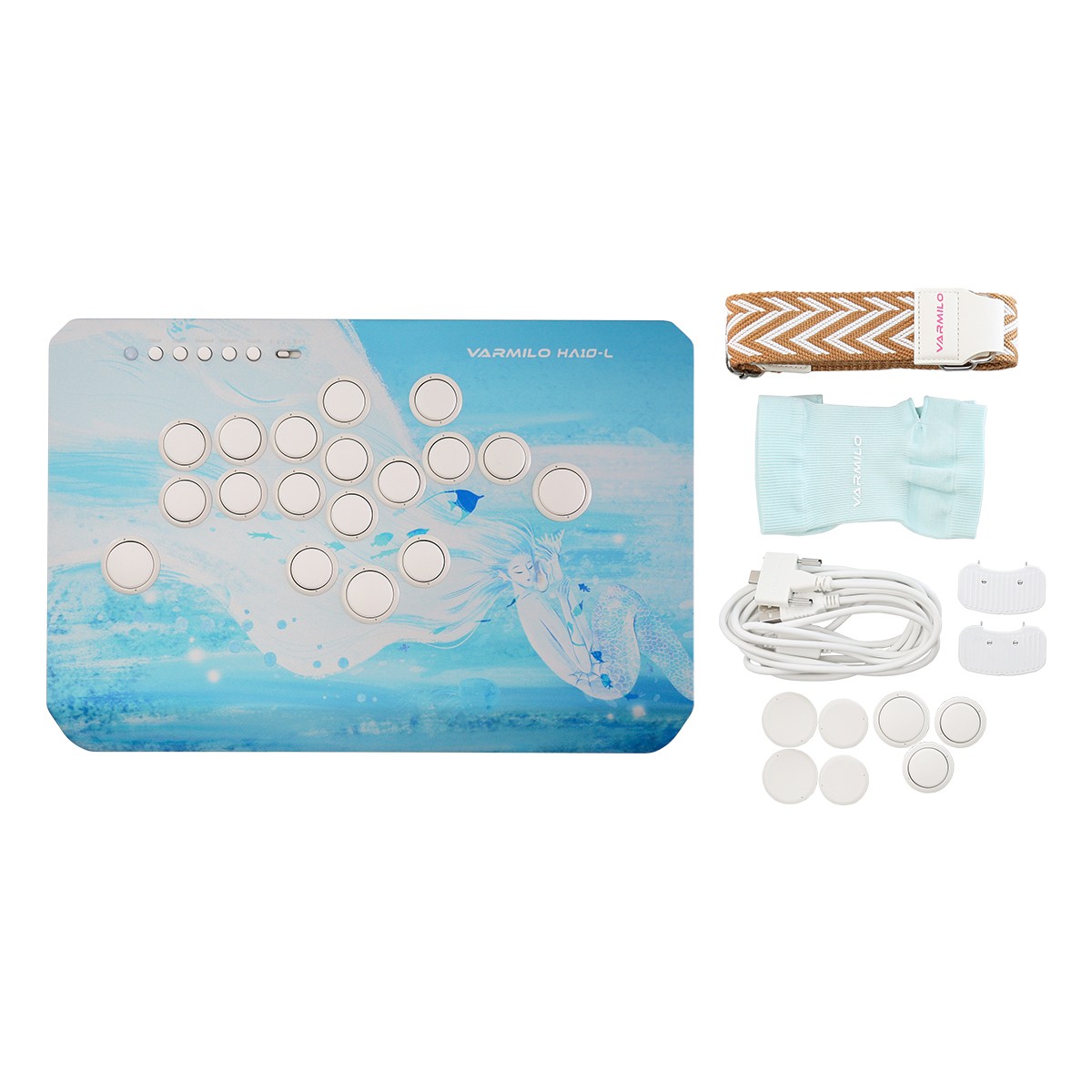 VARMILO HA10-L(破天) 海の音色 格闘ゲーム用レバーレスアーケード