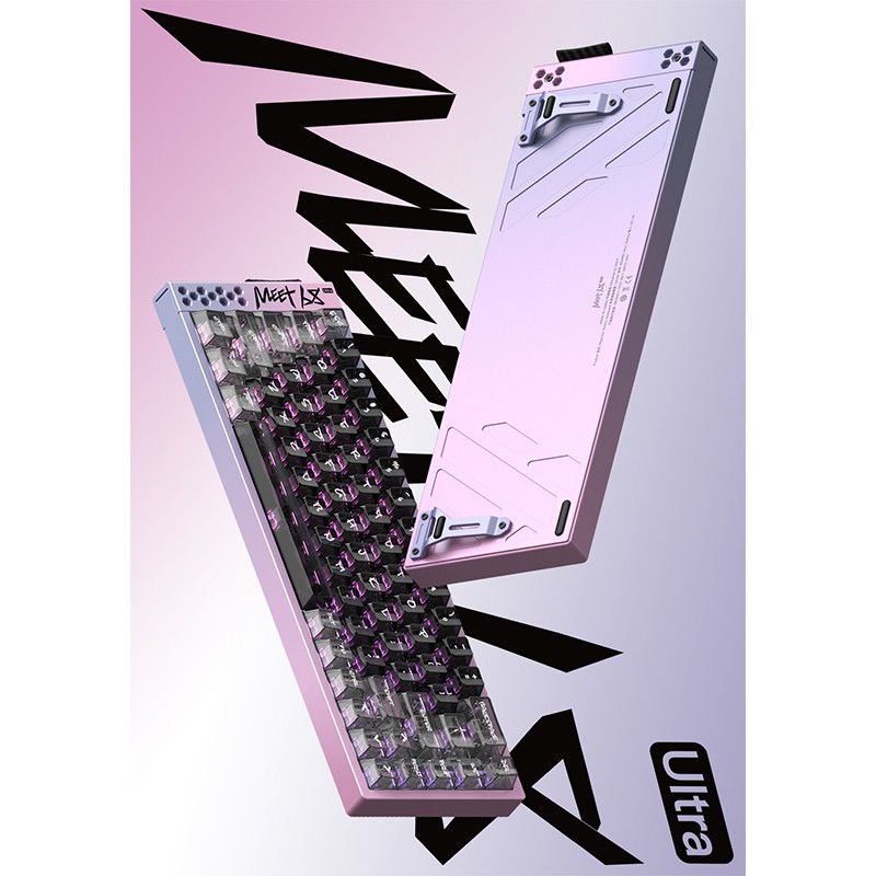 キーボード MIKIT Meet 68 Ultra Starry Pink MIKIT（ミキット） Meet 68 Ultra 磁気ゲーミングキーボード ラピッド