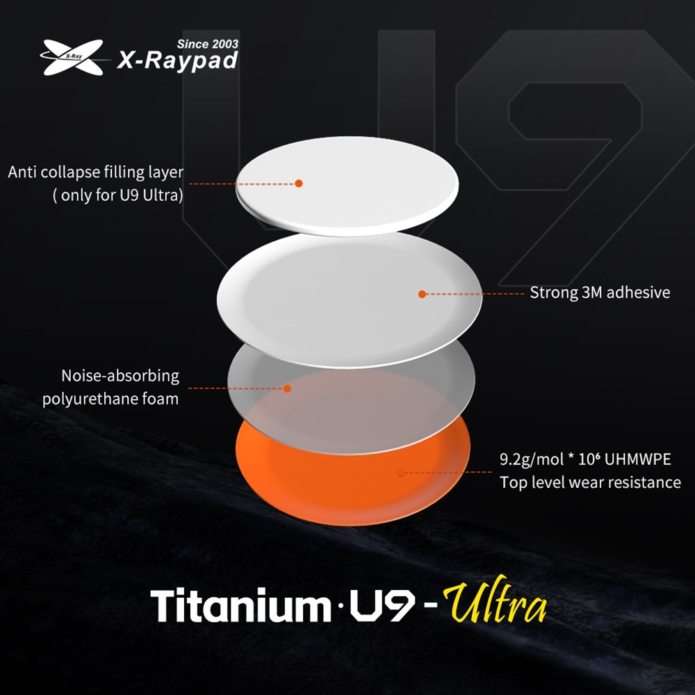 X-raypad(エックスレイパッド) Titanium U9 Ultra UPE Universal
