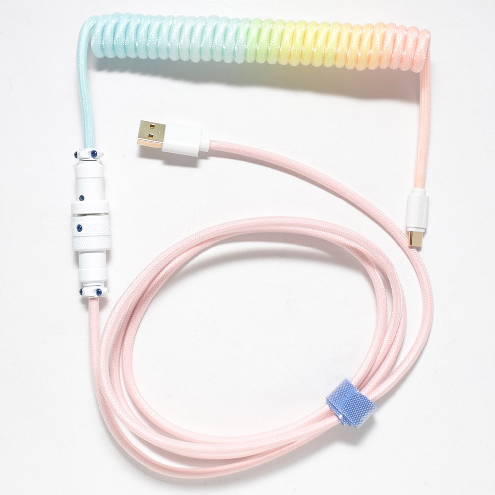Ducky Coiled Cable Cotton Candy