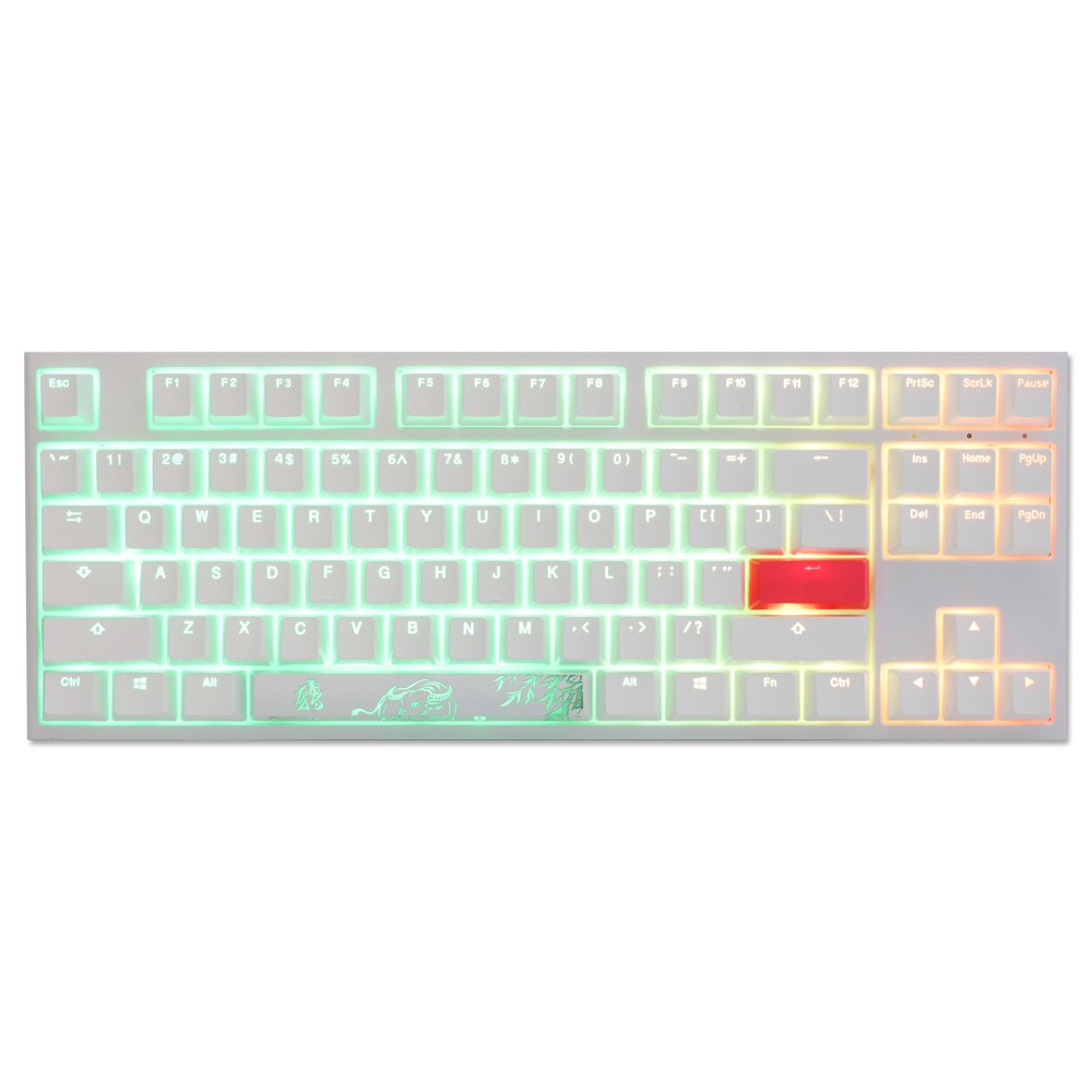 Ducky One 2 RGB Pure White メカニカルキーボード US配列 TKL(80 