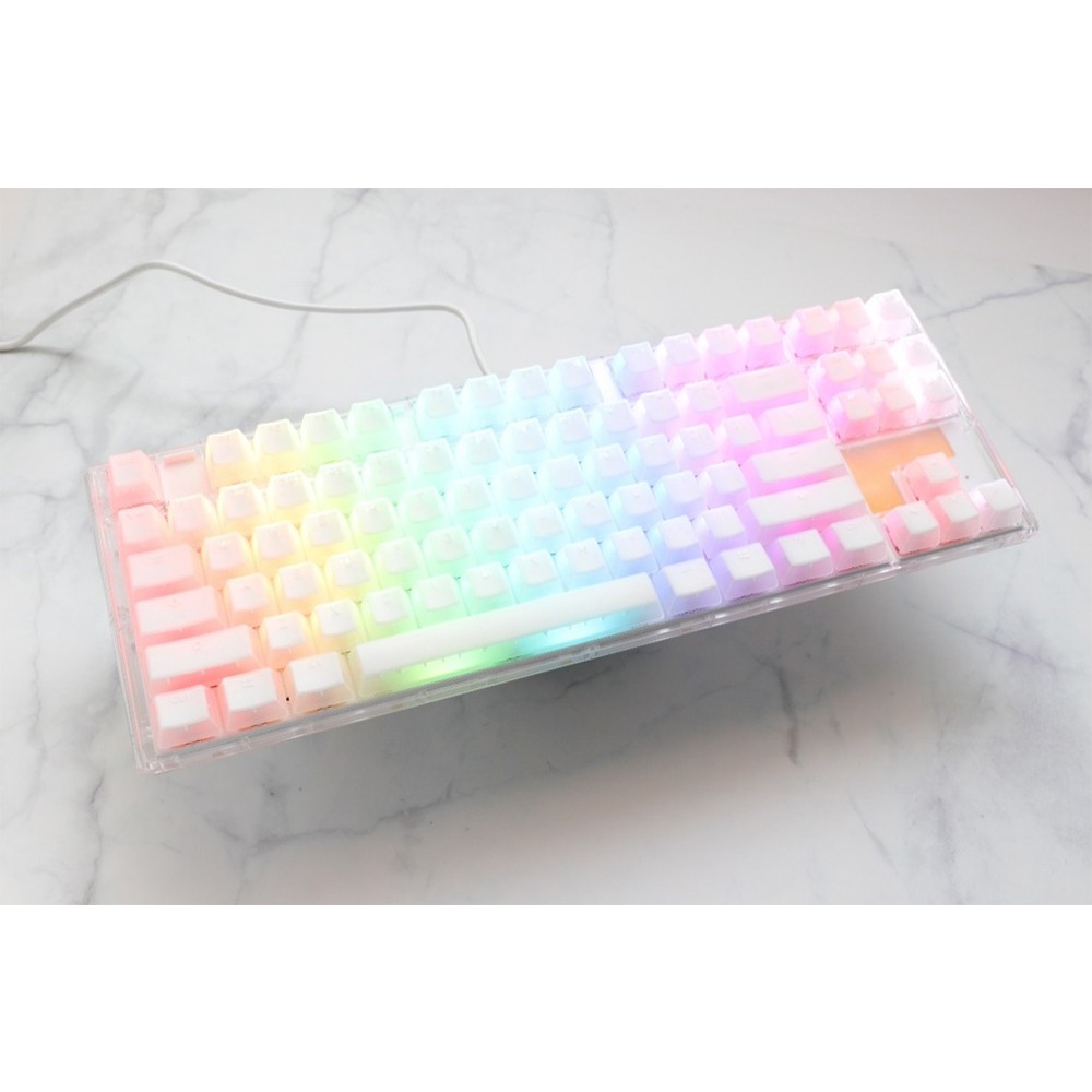 Ducky One 3 TKL 80% keyboard Aura Edition Aura White