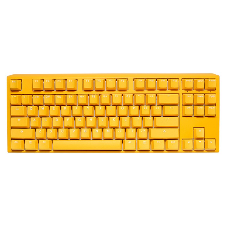Ducky One 3 TKL size 80% keyboard Yellow Ducky