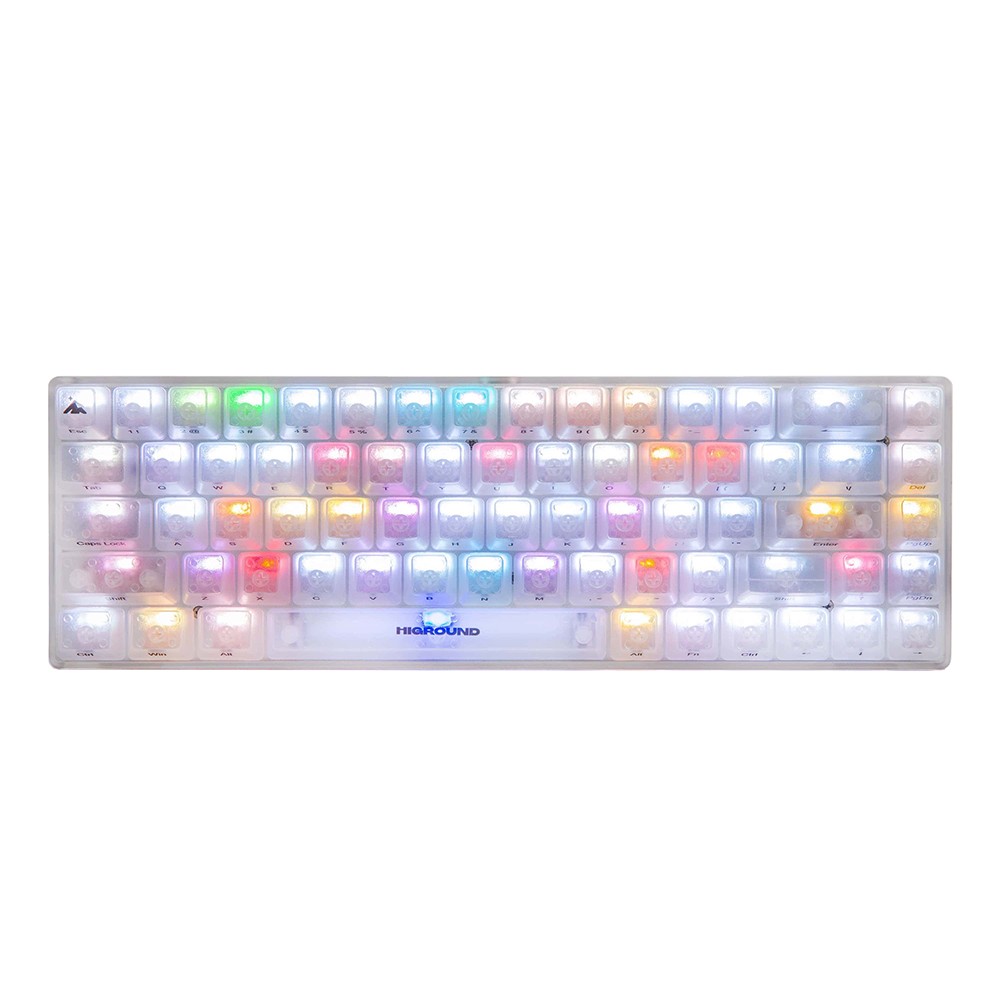 Higround Crystal Collection Basecamp 65 keyboard OPAL