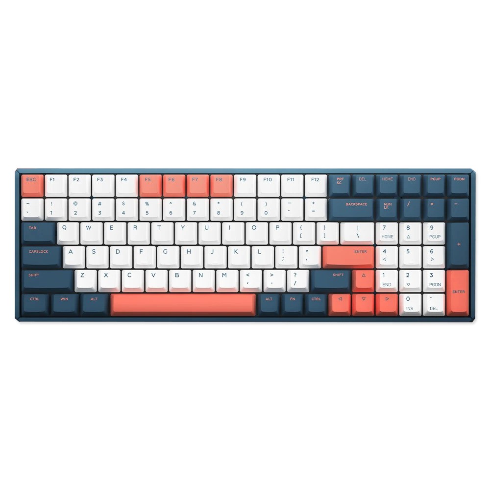 iQunix F96 Mechanical Keyboard Wired RGB Coral Sea