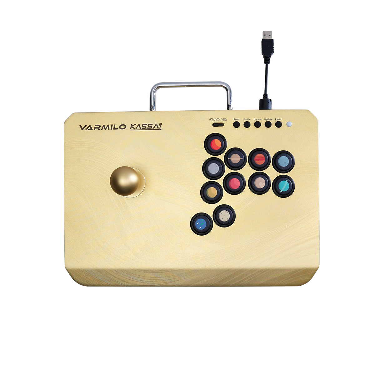 VARMILO kassai ゴールドリミテッドエディション交換シャフト付き VARMILO KASSAI(喝采) ゴールド 格闘ゲーム用アーケード