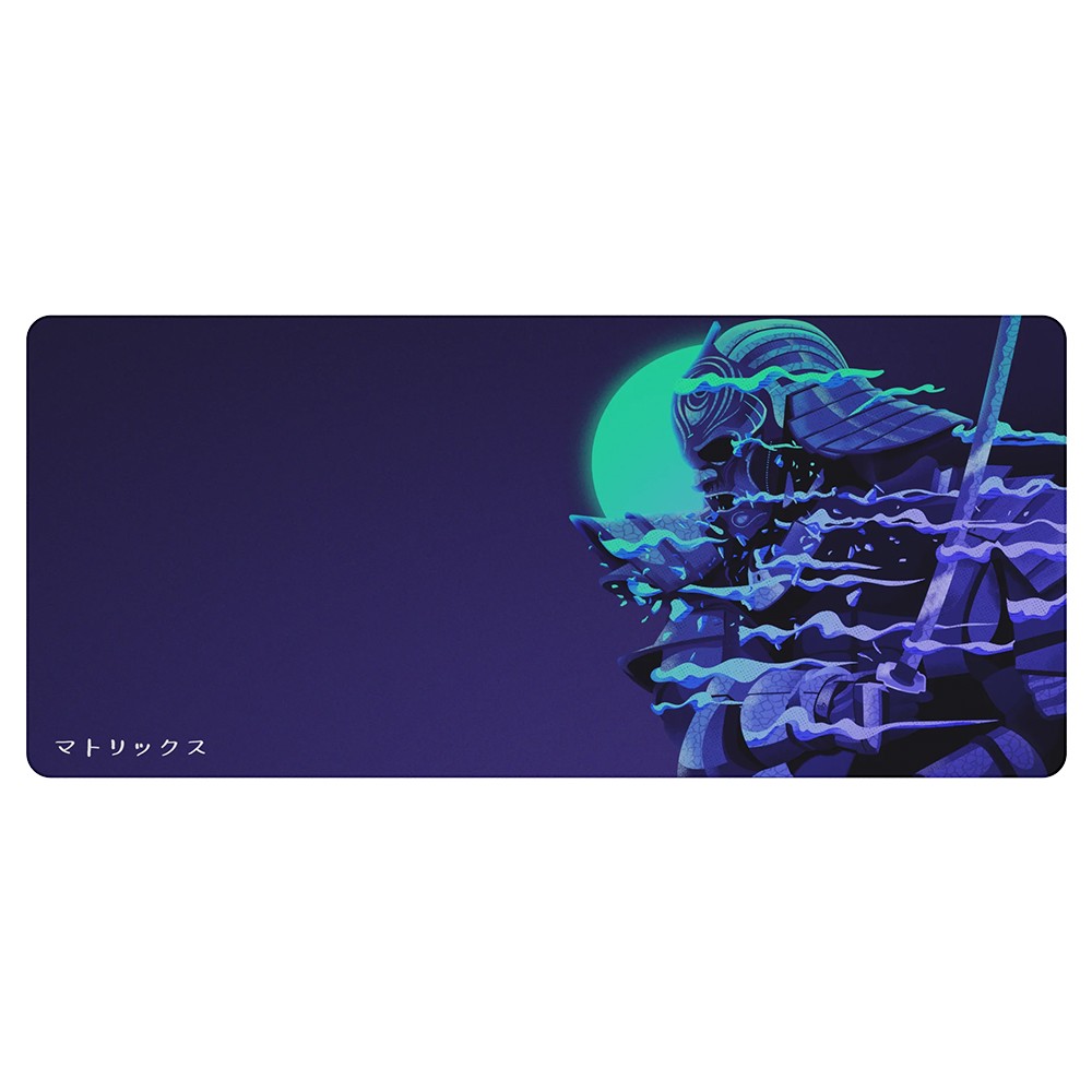 Matrix Keyboards Mousepad XXL Samurai (Teal/Purple)