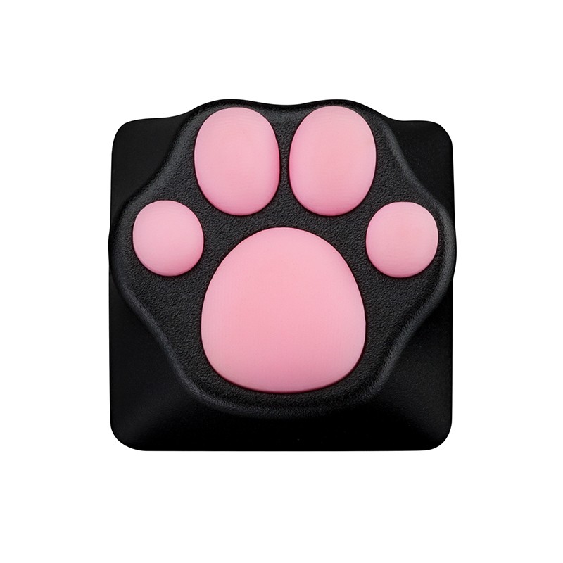 ZOMO PLUS ABS Kitty Paw Keycap Black Pink for Cherry MX Switches