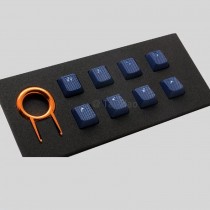 Tai-Hao Rubber Gaming Backlit Keycaps-18 keys/8 keys Dark Blue