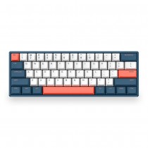 iQunix F60 60% Hot-swappable Mechanical Keyboard Coral Sea