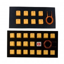 Tai-Hao Rubber Gaming Backlit Keycaps-18 keys/8 keys Neon Orange