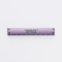 HolyOOPS x ZOMOPLUS CYBER PUNK Aluminum SPACE keycap Purple Green