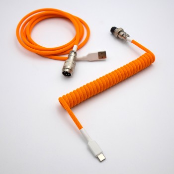SwiftCables Artisan Custom Cable Double Orange