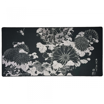 The mousepad company Mousepad Artist Series Chrysanthemums and Bee by Hokusai
