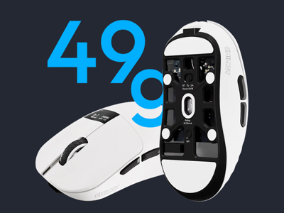 Chilkey（チルキー） Glacier LW 8K ワイヤレスゲーミングマウス White