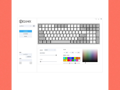 iQunix F96 RGB メカニカルキーボード 有線 US配列 96%サイズ