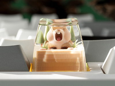 KEYMOJI(キーモジ) アルチザンキーキャップ Screaming Marmot 通販