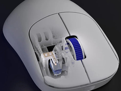 NINJUTSO Ten Airホワイト マウス本体 NINJUTSO TEN AIR Wireless Mouse Dual Mode 8k Lightweight