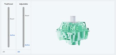 Pwnage（ポウネイジ） Zenblade 65 V2 磁気キーボード ラピッド